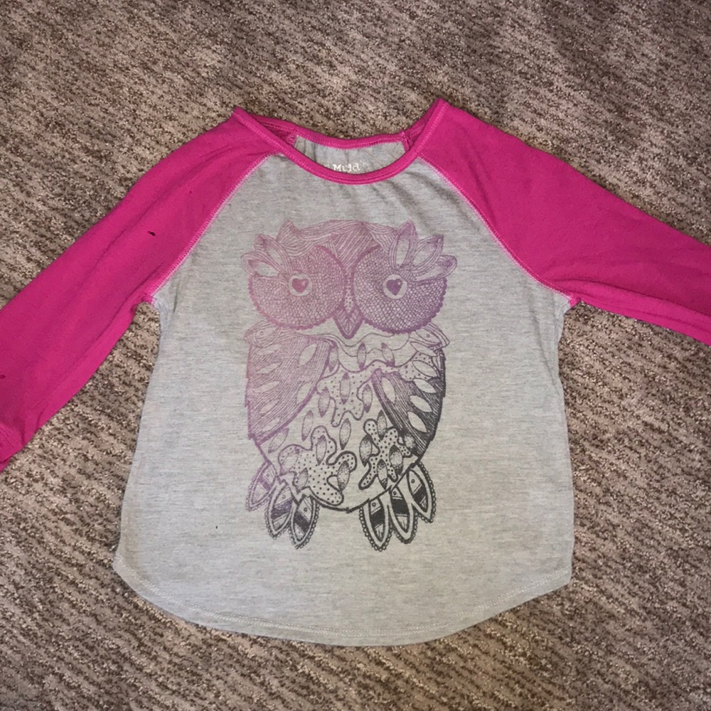 Mudd long sleeve owl shirt. (Size 7/8)